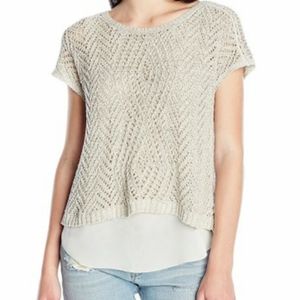 Lucky Brand Marled Stitch Pullover